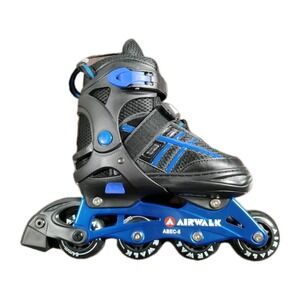 Airwalk Youth Inline Skates Abec-5 - Black & Blue Adjustable Size 1-4